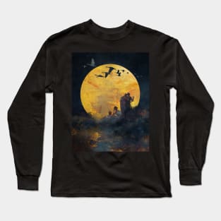 Singing Up the Moon Long Sleeve T-Shirt